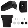 vidaXL Car Armrest Black 17x32x(37-53) cm ABS