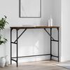 vidaXL Console Table Smoked Oak 100x32x75 cm Engineered Wood