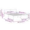 vidaXL Bed Frame with Headboard White 140 x 200 cm Solid Pine Wood
