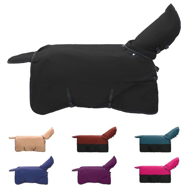 vidaXL Horse Blanket Full Black 135 cm Polyester