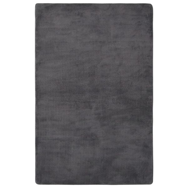 vidaXL Teddy Rug Anthracite 230x160 cm