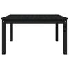 vidaXL Garden Table Black 82.5x82.5x45 cm Solid Wood Pine