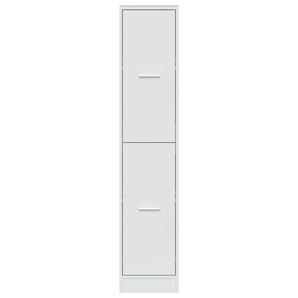 vidaXL Apothecary Cabinet High Gloss White 30x41x144.5 cm Engineered Wood