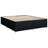 vidaXL Bed Frame without Mattress Black Super King Fabric