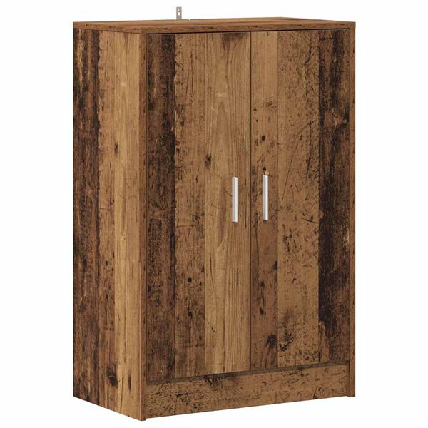 vidaXL Shoe Cabinet Old Wood 60x35x92 cm Engineered Wood
