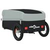 vidaXL Bike Trailer Black and Grey 30 kg Iron