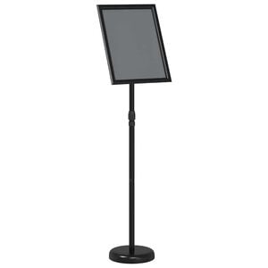 vidaXL Trade Show Displays Black 30 x 25 x 128 cm Aluminum