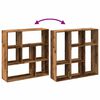 vidaXL Room Divider Bookcase Old Wood 102x29x103.5 cm Engineered Wood