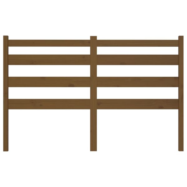 vidaXL Bed Headboard Honey Brown 186x4x100 cm Solid Wood Pine