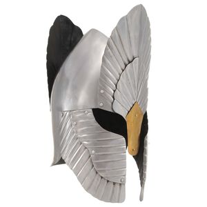 vidaXL Fantasy Medieval Knight Helmet Replica LARP Silver Steel