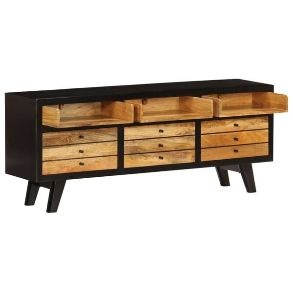 vidaXL TV Cabinet Solid Mango Wood 120x30x50 cm