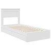 vidaXL Storage Bed with Headboard White 75 x 190 cm Engineered Wood