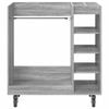 vidaXL Golf Cabinet with Wheel Plain Grey Sonoma 90 x 45 x 98 cm