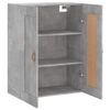 vidaXL Wall Mounted Cabinet Concrete Grey 69.5x34x90 cm Engineered Wood