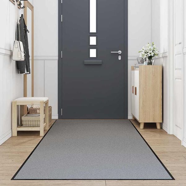 vidaXL Doormat Grey 115x400 cm