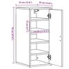 vidaXL Shoe Cabinets 2 pcs Old Wood 32x35x70 cm Engineered Wood