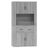 vidaXL Highboard | Grey Sonoma | Engineered Wood | Large | Highboard