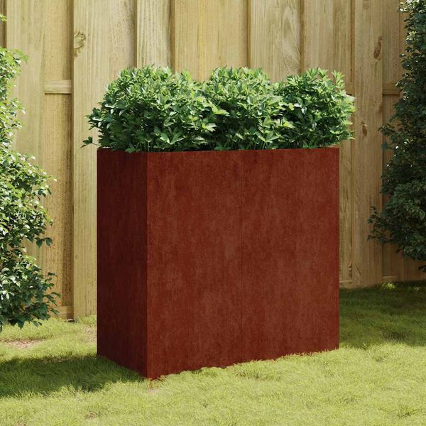 vidaXL Planter 80x40x80 cm Corten Steel
