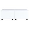 vidaXL Coffee Table High Gloss White 100x100x35 cm