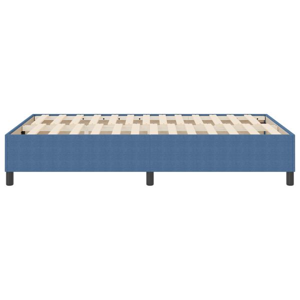 vidaXL Box Spring Bed Blue 120 x 190 cm Corduroy fabric