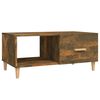 vidaXL Coffee Table Smoked Oak 89,5x50x40 cm Engineered Wood