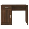 vidaXL Desk with Drawer&Cabinet Brown Oak 100x40x73 cm Engineered Wood