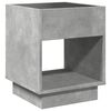vidaXL Bedside Table with Infinity LED Concrete Grey 40x40x50 cm