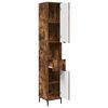 vidaXL Bathroom Cabinet with Drawer Smoked Oak 31.5 x 33 x 190 cm