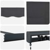 vidaXL Retractable Awning Anthracite and Grey 400 x 300 cm