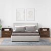 vidaXL Bedside Cabinets with Drawer 2 pcs Brown Oak 51x31x47 cm