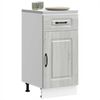 vidaXL Kitchen Base Cabinet Kalmar Grey Sonoma Engineered Wood