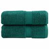 vidaXL Premium Wash Towels SOLUND 2 pcs Green 30x30 cm 600 gsm