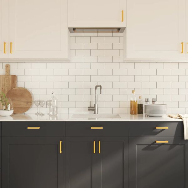 vidaXL Cabinet Handles 20 pcs Gold 96 mm Stainless Steel