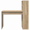 vidaXL Desk with Shelf Sonoma Oak 113 x 54 x 120 cm Engineered Wood