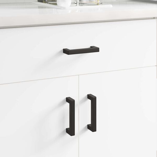 vidaXL Furniture Handle 429 pcs Black 110 x 12 x 36 mm Iron