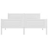 vidaXL Bed Frame without Mattress Solid Pinewood White 140x200 cm