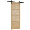 vidaXL Sliding Door Natural 83 x 211 cm Solid Pine Wood