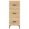 vidaXL Highboard Sonoma Oak 34.5x34x180 cm Engineered Wood