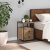 vidaXL Bedside Cabinet Artisan Oak 34x35.5x50 cm Engineered Wood