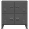 vidaXL Industrial Storage Chest Anthracite 75x40x80 cm Steel