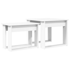 vidaXL Coffee Table Set 2 pcs White Engineered Wood