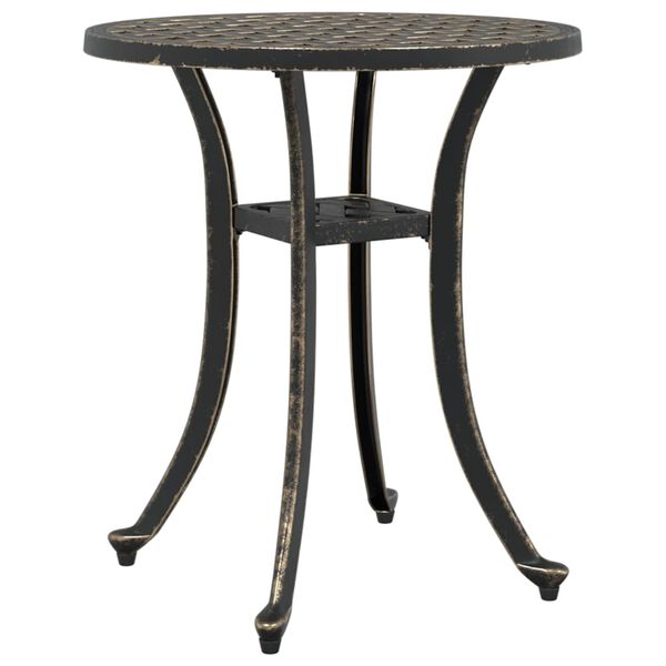 vidaXL Garden Table Bronze &Oslash;48x53 cm Cast Aluminium