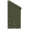 vidaXL Chicken Feeder Olive Green 21 x 16 x 33 cm Cold-Rolled Steel