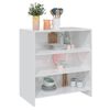 vidaXL Sideboard High Gloss White 70x40.5x75 cm Engineered Wood