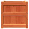 vidaXL Garden Planters 2 pcs Wax Brown Solid Wood Pine