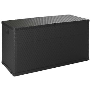 vidaXL Storage Box | Anthracite | Polypropylene | Large | Garden Storage Box