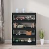 vidaXL Book Cabinet/Room Divider Black 100x30x135 cm