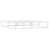 vidaXL Bed Frame without Mattress White 200x200 cm Metal