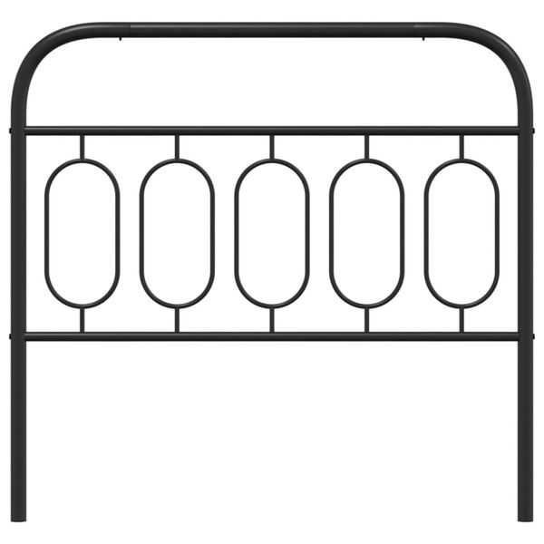 vidaXL Metal Headboard Black 107 cm