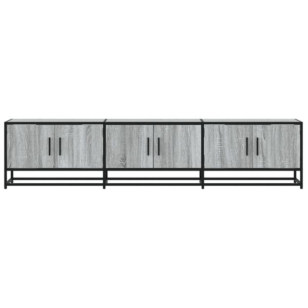 vidaXL TV Cabinet Grey Sonoma 180x35x41 cm Engineered Wood